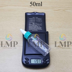 Chai vai tròn nắp nhọn sọc tattoo 50ml