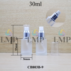 Chai thủy tinh đầu phun sương xi