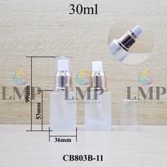 Chai thủy tinh đầu phun sương xi