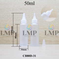 Chai thủy tinh nắp nhọn sọc