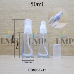 Chai thủy tinh đầu xịt giọt 1 viền