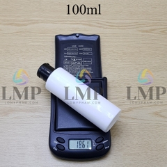 Chai PETG vai ngang nắp bật trơn bóng