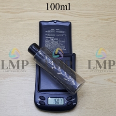 Chai PETG vai ngang nắp bật trơn bóng