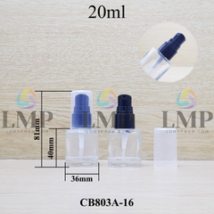 Chai thủy tinh đầu xịt giọt 1 viền