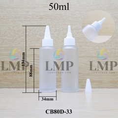 Chai thủy tinh nắp nhọn sọc