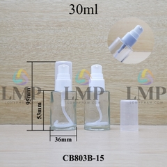 Chai thủy tinh đầu xịt giọt 1 viền