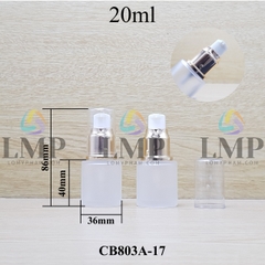 Chai thủy tinh đầu xịt giọt xi