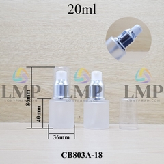 Chai thủy tinh đầu xịt giọt xi