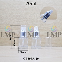 Chai thủy tinh đầu xịt giọt xi