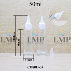 Chai thủy tinh nắp nhọn sọc