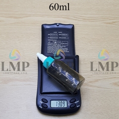 Chai PETG vai ngang nắp nhọn sọc tattoo