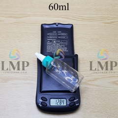 Chai PETG vai ngang nắp nhọn sọc tattoo