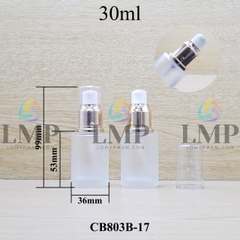 Chai thủy tinh đầu xịt giọt xi