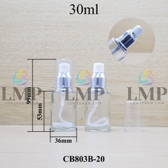 Chai thủy tinh đầu xịt giọt xi