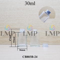 Chai thủy tinh nắp nhôm cuốn