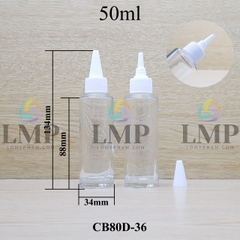 Chai thủy tinh nắp nhọn sọc