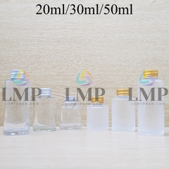 Chai thủy tinh nắp nhôm cuốn