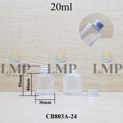 Chai thủy tinh nắp nhôm cuốn