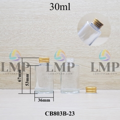 Chai thủy tinh nắp nhôm cuốn