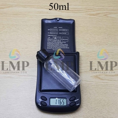 Chai vai tròn nắp bật trơn bóng 50ml