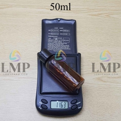 Chai vai tròn nắp bật trơn bóng 50ml