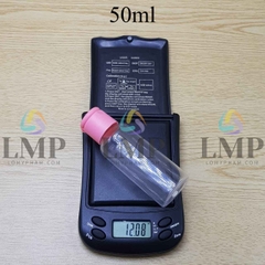 Chai vai tròn nắp bật trơn mờ 50ml