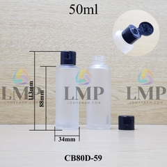 Chai thủy tinh nắp bật trơn bóng