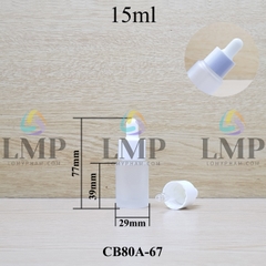 Chai thủy tinh nắp bóp khoen nhựa trơn