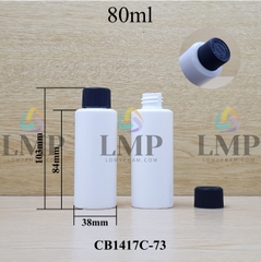 Chai PETG vai ngang nắp push down and turn sọc