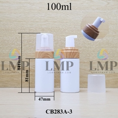 Chai tạo bọt nắp vân gỗ