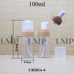 Chai tạo bọt nắp vân gỗ