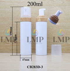 Chai tạo bọt nắp vân gỗ