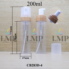 Chai tạo bọt nắp vân gỗ