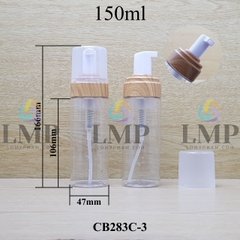 Chai tạo bọt nắp vân gỗ