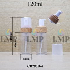 Chai tạo bọt nắp vân gỗ