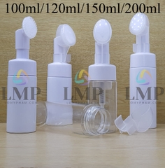 Chai tạo bọt đầu massage oval ( VN )