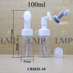 Chai tạo bọt đầu massage oval ( VN )