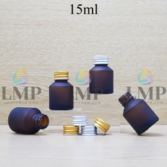 Chai thủy tinh vát nắp nhôm cuốn 15ml