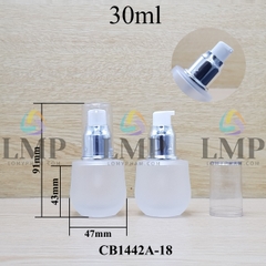 Chai thủy tinh bầu đầu xịt giọt xi