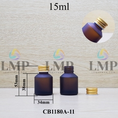 Chai thủy tinh vát nắp nhôm cuốn 15ml