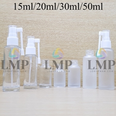 Chai thủy tinh đầu xịt mũi 360 độ