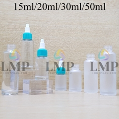 Chai thủy tinh nắp nhọn sọc tattoo