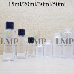 Chai thủy tinh nắp bật trơn bóng