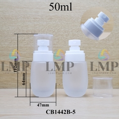 Chai thủy tinh bầu đầu phun sương trơn