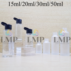 Chai thủy tinh nắp bật trơn bóng