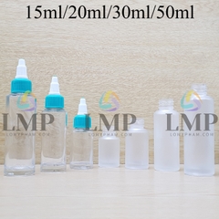 Chai thủy tinh nắp nhọn sọc tattoo