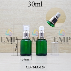 Chai thủy tinh vát đầu xịt giọt xi 30ml