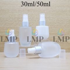 Chai thủy tinh bầu đầu phun sương xi 1 viền