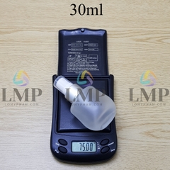 Chai thủy tinh bầu đầu phun sương xi 1 viền