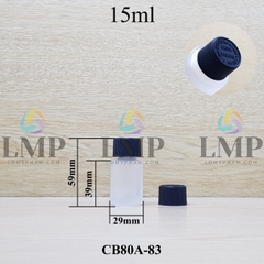 Chai thủy tinh nắp push down and turn sọc